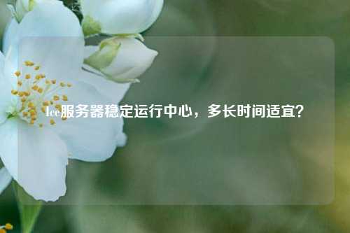 Ice服務(wù)器穩(wěn)定運(yùn)行中心，多長(zhǎng)時(shí)間適宜？