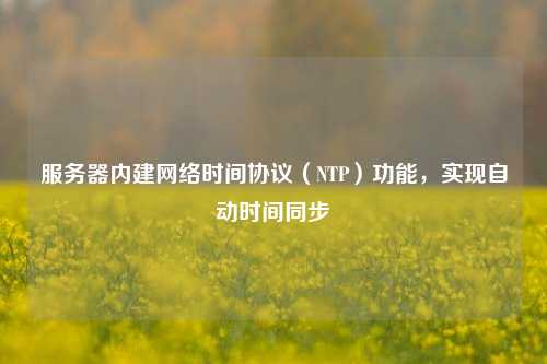 服務(wù)器內(nèi)建網(wǎng)絡(luò)時(shí)間協(xié)議（NTP）功能，實(shí)現(xiàn)自動(dòng)時(shí)間同步